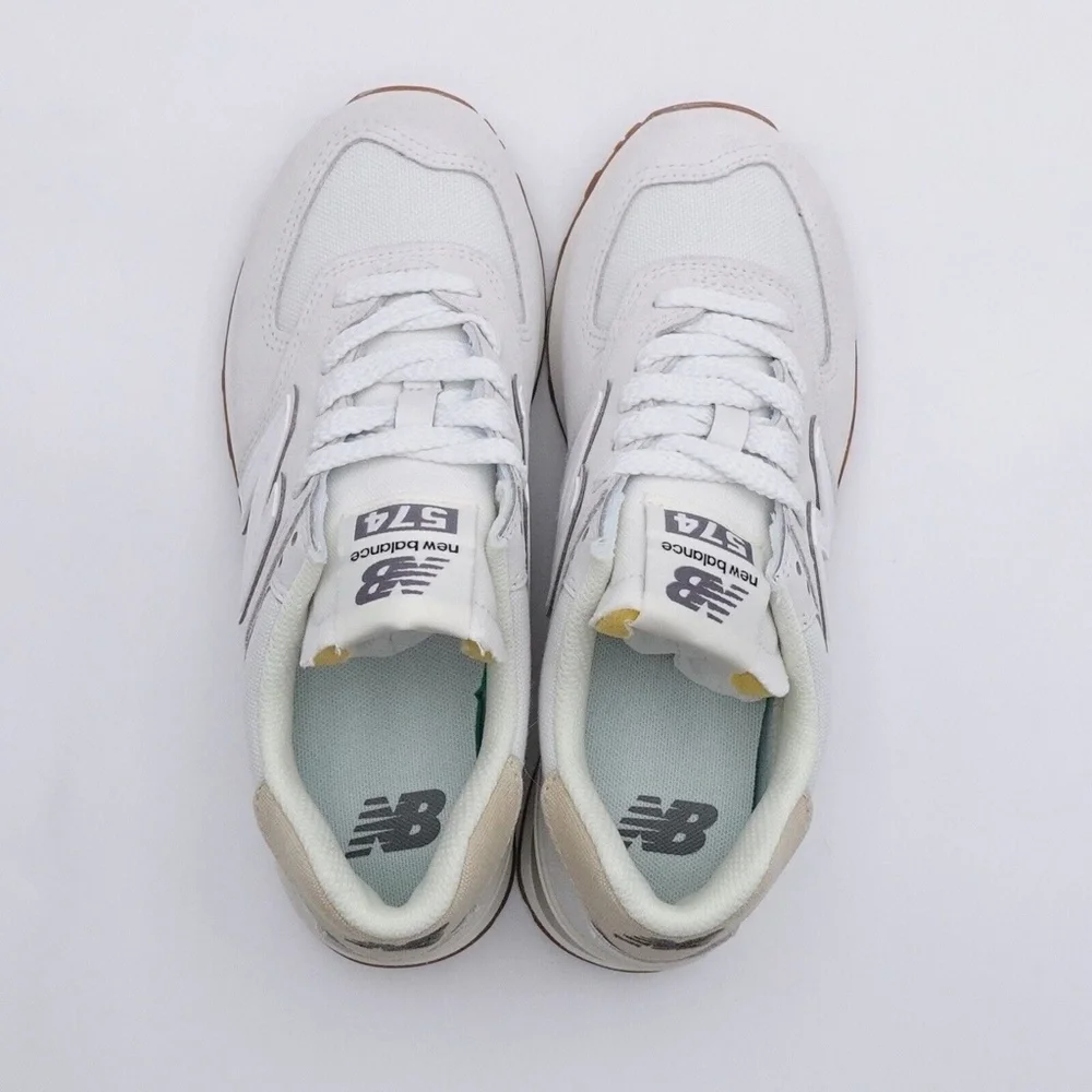 NEW New Balance 574 Sneakers WL574NO2 Reflection Angora - Picture 4 of 16